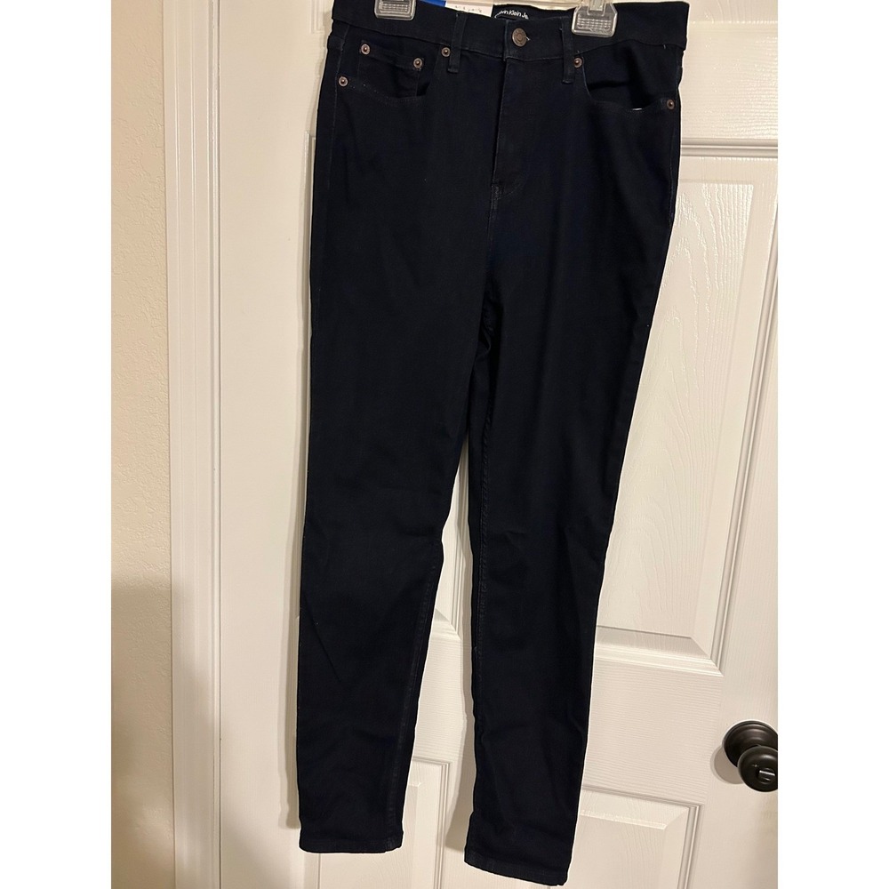Calvin Klein Jeans Womens High Rise Skinny Delmar Indigo‎ Blue Jeans 10 1601877